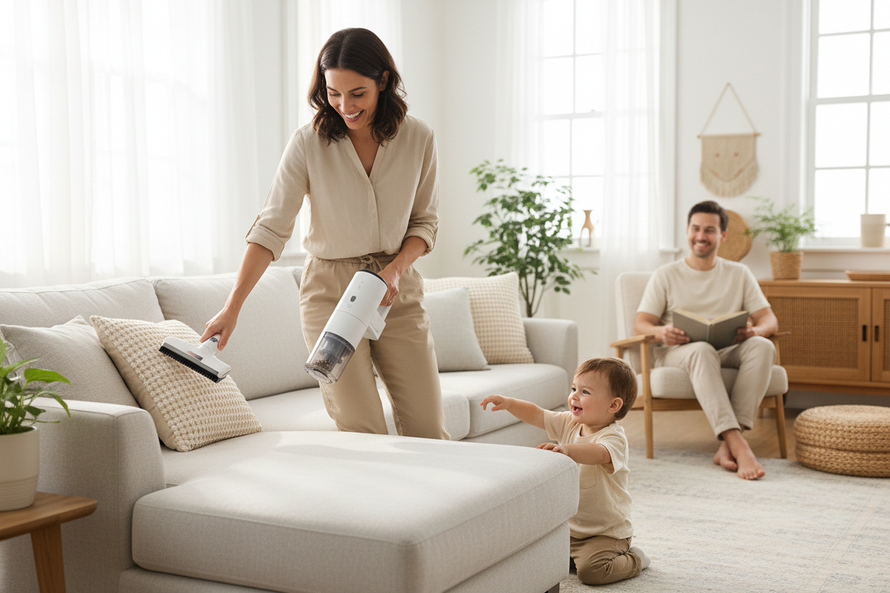 Cordless Vacuum Cleaner - High-Power Dual-Purpose for Car & Home